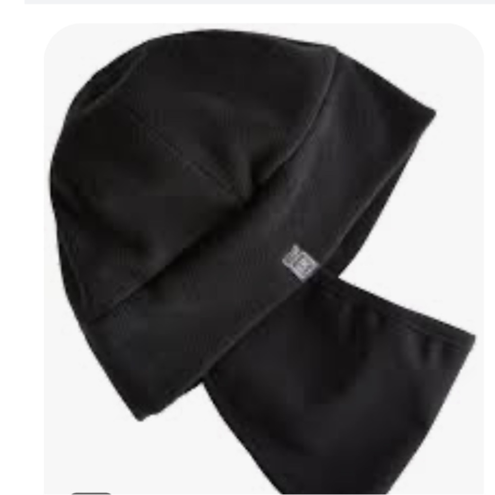 UR Powered Fleece Hat with Power Stretch Face Cover One Size Black